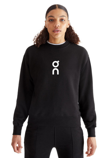 detail Dámska mikina On Running Club Crew – Black
