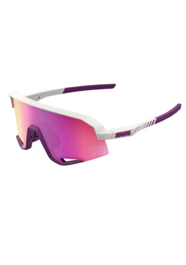 detail Slnečné okuliare 100% Slendale – Matte Chalk / Purple Multilayer Mirror Lens