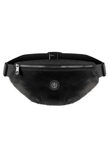 detail Poivre Blanc Banana-Wo/F Fake Fur Waist Bag Bubbly Black