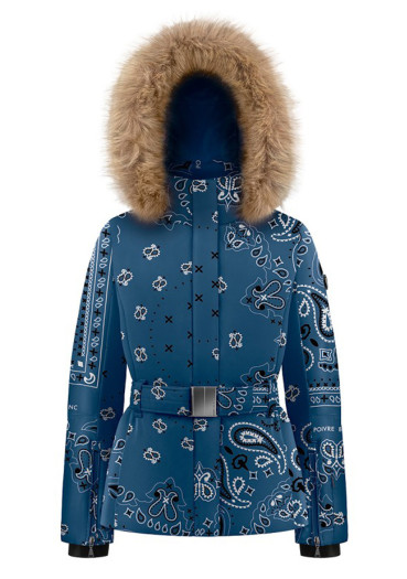 detail Poivre Blanc Joana-Jrgl/P Ski Jkt Paisley Blue
