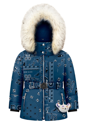 detail Poivre Blanc June-Bbgl/P Synth. Down Ski Paisley Blue