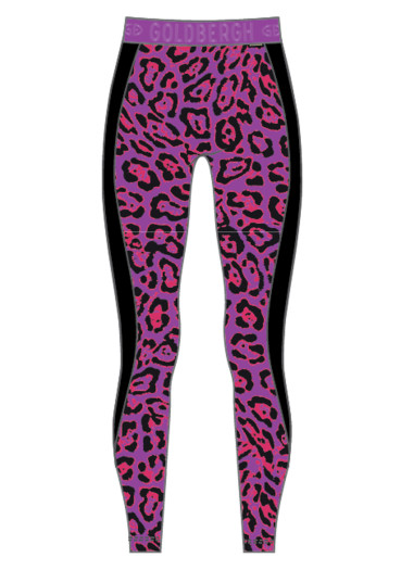 detail Dámske legíny Goldbergh Caitlyn Baselayer Pant Jaguar Carnivale