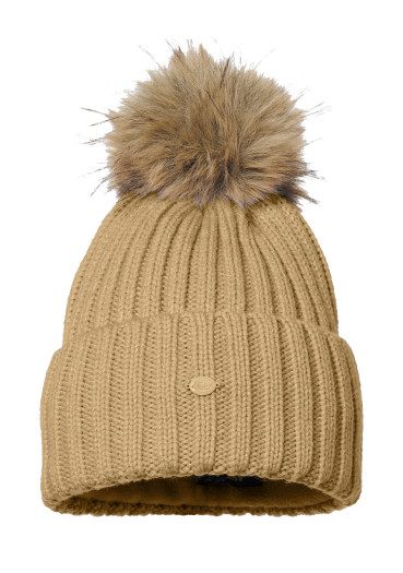 detail Dámska čiapka Goldbergh Una Beanie Caramello