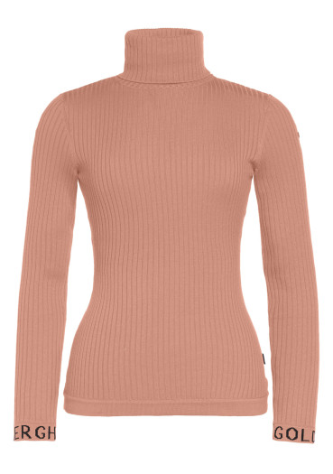 detail Dámsky rolák Goldbergh Mira Long Sleeve Knit Sweater Cameo