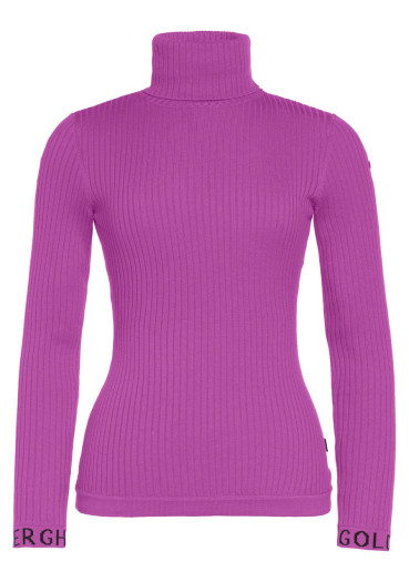 detail Dámsky rolák Goldbergh Mira Long Sleeve Knit Sweater Viola
