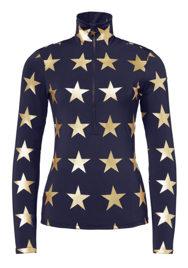detail Dámske tričko Goldbergh Lunaria Ski Pully French Blue