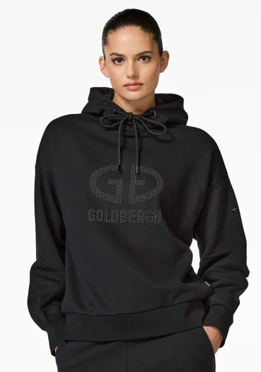 detail Dámska mikina Goldbergh Giorgia Hooded Sweater Black