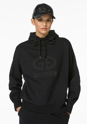 detail Dámska mikina Goldbergh Giorgia Hooded Sweater Black