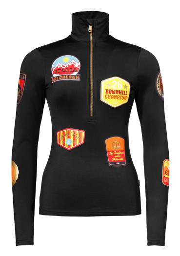 detail Dámske tričko Goldbergh Triumph Ski Pully Black