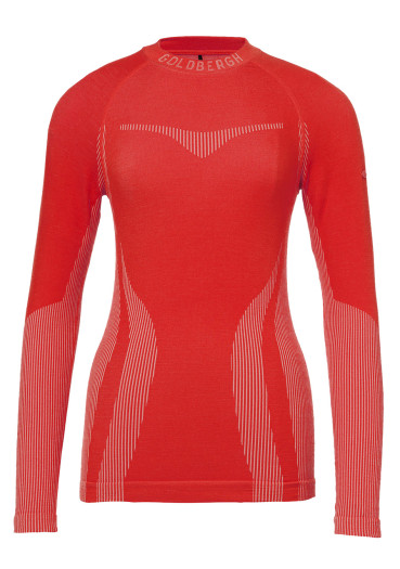 detail Dámske tričko Goldbergh Slick Baselayer Long Sleeve Flame
