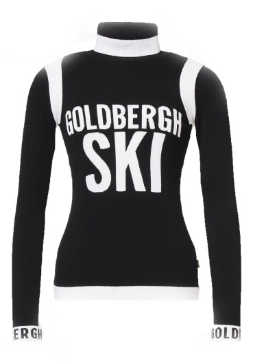detail Dámsky sveter Goldbergh Noemi Long Sleeve Knit Sweater Black