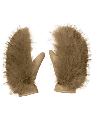 detail Dámske rukavice Goldbergh Hill Mittens Caramello