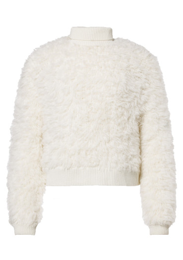 detail Dámsky sveter Goldbergh Bolleta Turtle Neck Sweater Cream