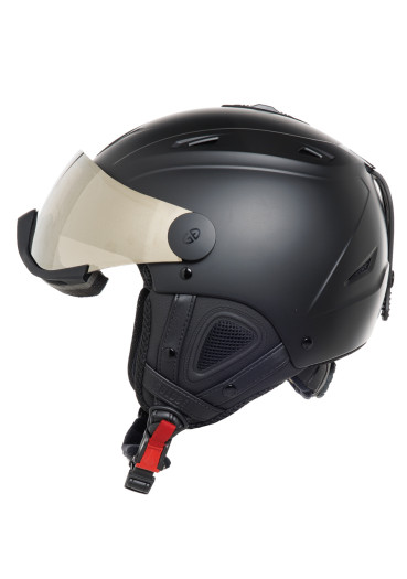 detail Lyžiarska prilba so zlatým štítom Goldbergh Glam Helmet Visor Black