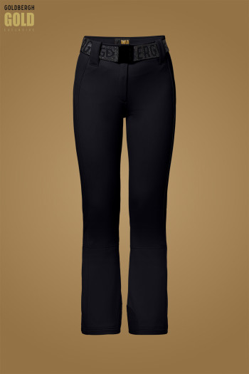 detail Dámske lyžiarske nohavice Goldbergh Pippa Gold Ski Pants Black