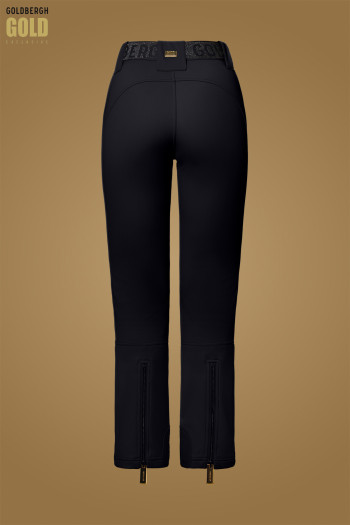 detail Dámske lyžiarske nohavice Goldbergh Pippa Gold Ski Pants Black