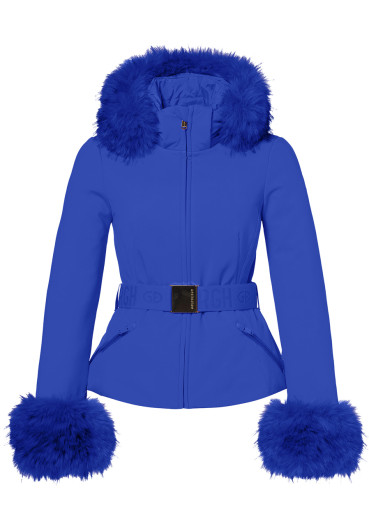 detail Dámska bunda Goldbergh Giselle Ski Jacket Faux Dazzling Blue