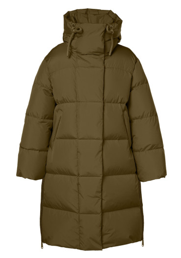 detail Dámska páperová bunda Goldbergh Chaleur Jacket Dark Olive  
