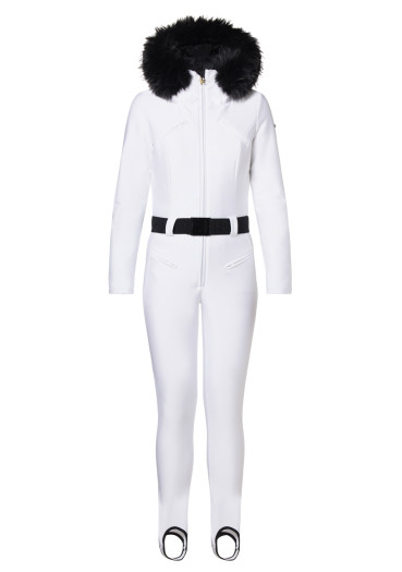 detail Dámska kombinéza Goldbergh Glisser Ski Suit Faux Border White