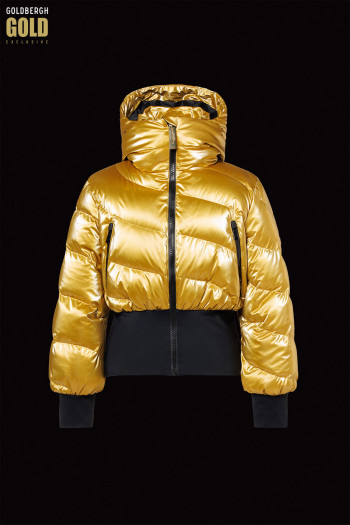 detail Dámska bunda Goldbergh Fusilli Ski Jacket Rich Gold