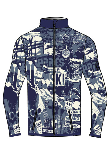detail Newland N3 4133/0148 Man Full Zip Navy/Butter