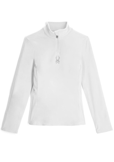 detail Spyder Shimmer Bug 1/2 Zip, White