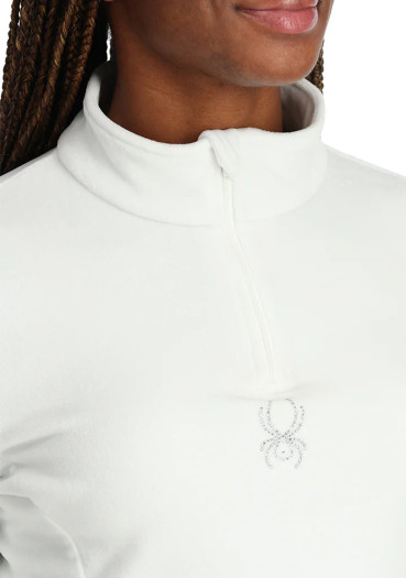 detail Spyder Shimmer Bug 1/2 Zip, White