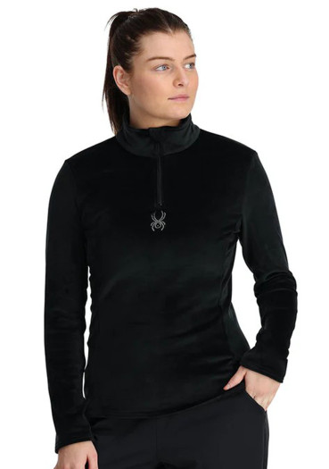 detail Spyder Shimmer Bug 1/2 Zip, Black