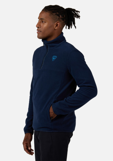 detail Pánska mikina Rossignol-STRAWPILE FLEECE HZ-DARK NAVY