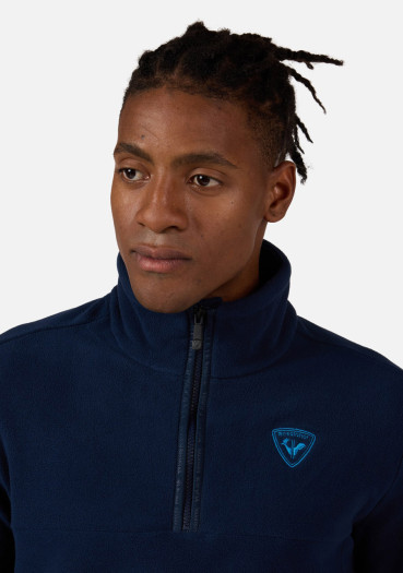 detail Pánska mikina Rossignol-STRAWPILE FLEECE HZ-DARK NAVY