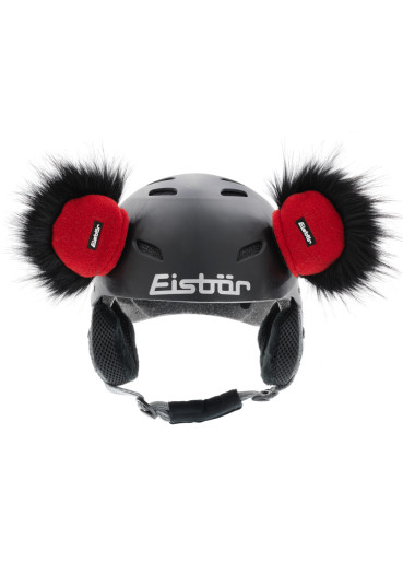 detail Medvedík Eisbär-Teddy Ears-schwarz-rot