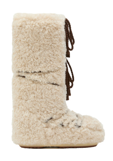 detail Dámske snehule Moon Boot ICON CURLY EXTRA-L007 ECRU