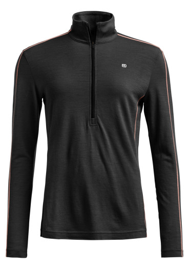 detail Ortovox 185 Rock'N'Wool Zip Neck W Black Raven