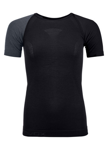 detail Dámske tričko Ortovox 120 Competition Light Short Sleeve W Black Raven