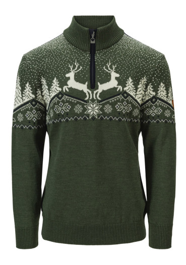 detail Pánsky sveter Dale of Norway Dale Christmas Masc Sweater Loden Offwhite Navy
