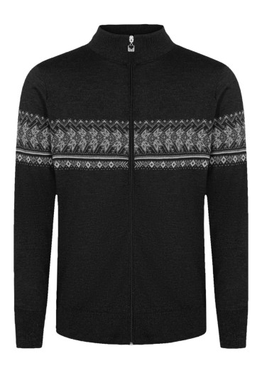 detail Pánsky sveter Dale of Norway Hovden Masť Jacket Darkcharcoal Lightcharcoal