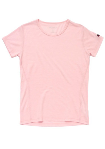 detail Dámske tričko Devold Breeze Merino 150 T-Shirt Wmn Chalk Pink