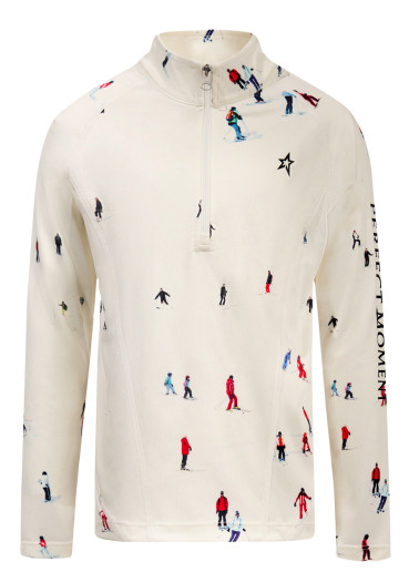 detail Detské termo tričko - Perfect Moment Thermal Half Zip Dede Ski Print
