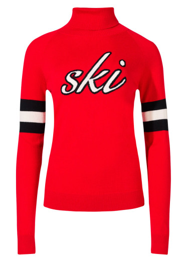 detail Perfect Moment Neve Wool Sweater Red