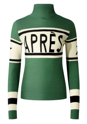 detail Perfect Moment Schild Sweater Apres Parisian Green