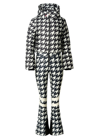 detail Dámsky overal - Perfect Moment Polar Flare Ski Suit Black/Snow White