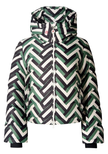 detail Dámska bunda - Perfect Moment Polar Flare Ski Jacket Iii Waffle Print - Green