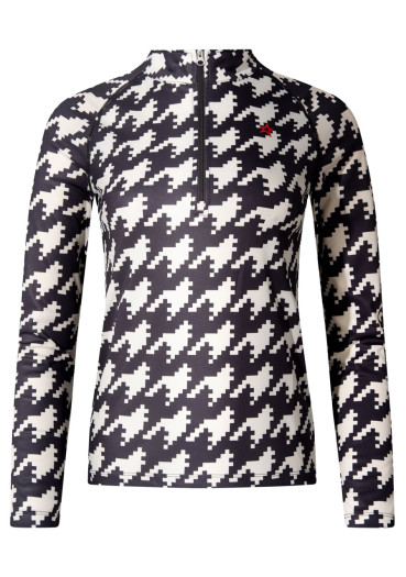 detail Perfect Moment 1/4 Zip Base Layer Top Black/Snow White