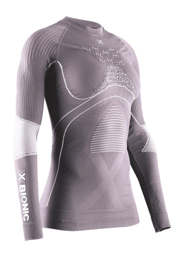 detail Dámske tričko X-Bionic® Energy Accumulator 4.0 Shirt Lg Sl Wmn Dusty Lavender/Arctic White