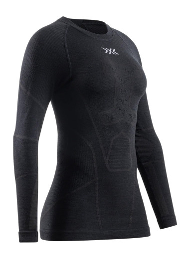 detail Dámske tričko X-Bionic Symbio Merino Shirt Ls Wmn Opal Black