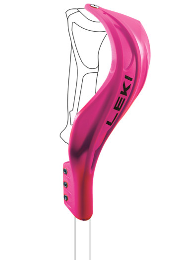 detail Chránič kĺbov Leki Gate Guard Closed Worldcup Compact, neonpink