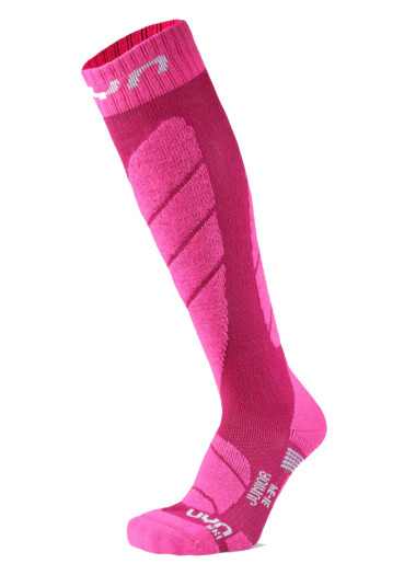 detail UYN Jun. Ski Socks Pink P042