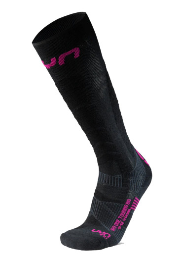 detail Podkolienky UYN W Ski Touring One Bio Socks Black/Pink Yarrow B994
