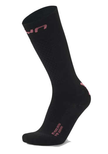 detail Ponožky UYN W Ski One Pure Snow Socks Black/Pink B093