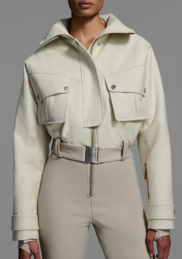 detail Dámsky lyžiarsky overal Cordova Telluride Natural/Sand